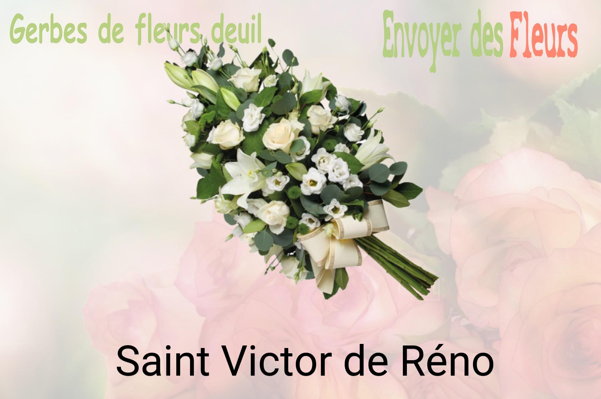 Gerbe de fleurs de deuil livrée à Saint-Victor-de-Réno